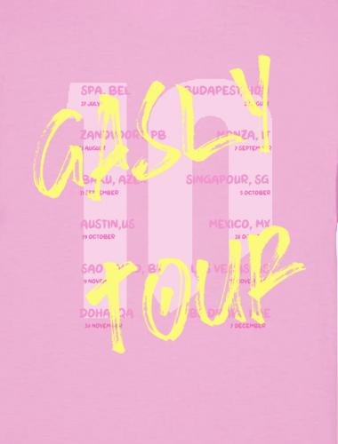 "GASLY TOUR 2" PINK Hoodie