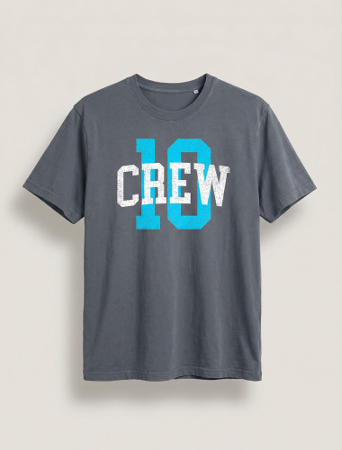 T-SHIRT 10 CREW CHARCOAL