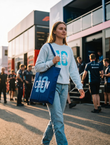 TOTE BAG 10 CREW BLEU ROI