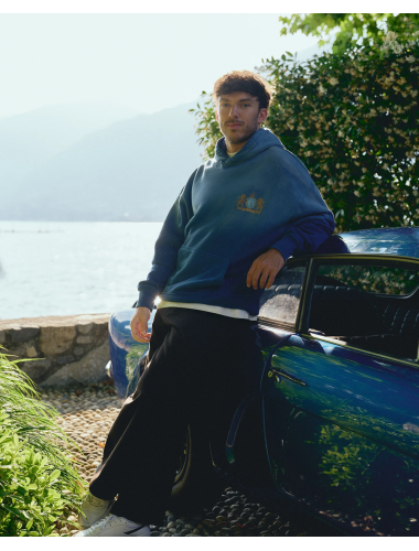 Gasly Sunfaded Blue Hoodie
