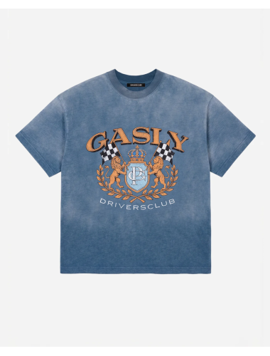 T-shirt blu effetto slavato...
