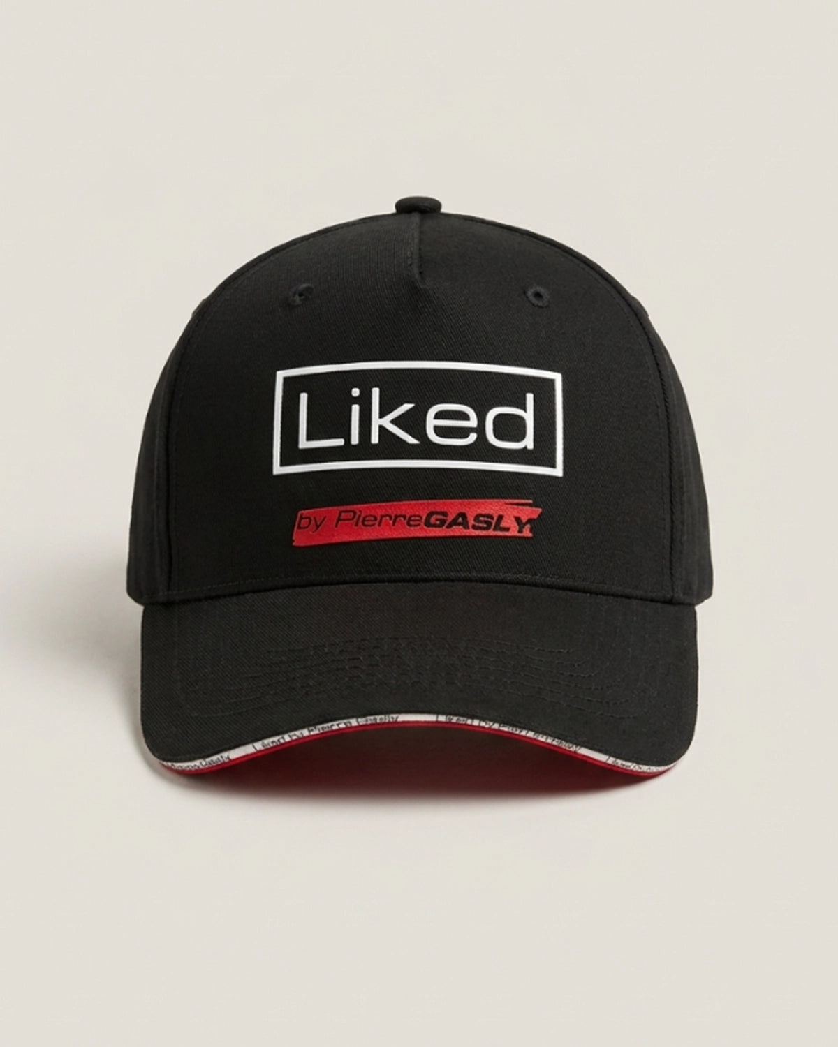Black Liked by Pierre Gasly cap, front view