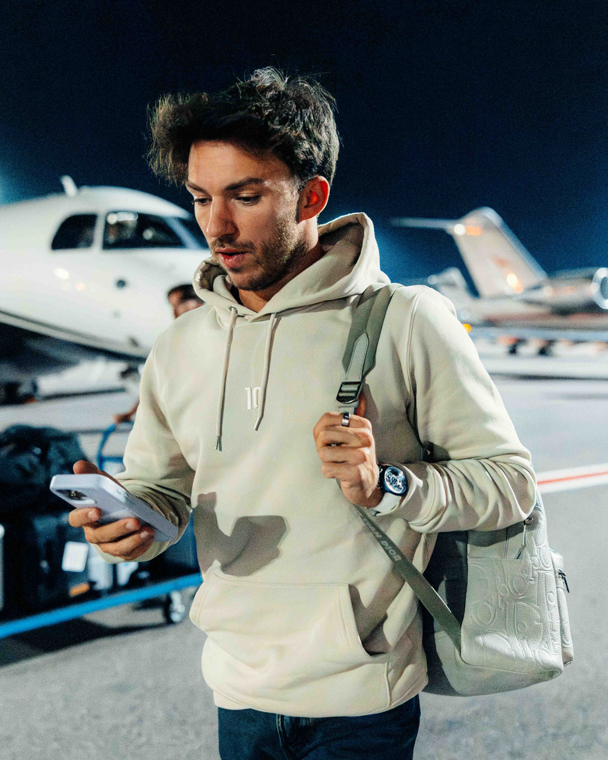 Sand 10 hoodie — official Pierre Gasly F1 merchandise
