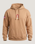 Pierre Gasly Austin Hoodie in sand, front view with the number 10 horseshoe logo