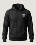 Black Liked by Pierre Gasly hoodie, back view with LIKED down one sleeve, BY PIERRE across the back and GASLY down the other
