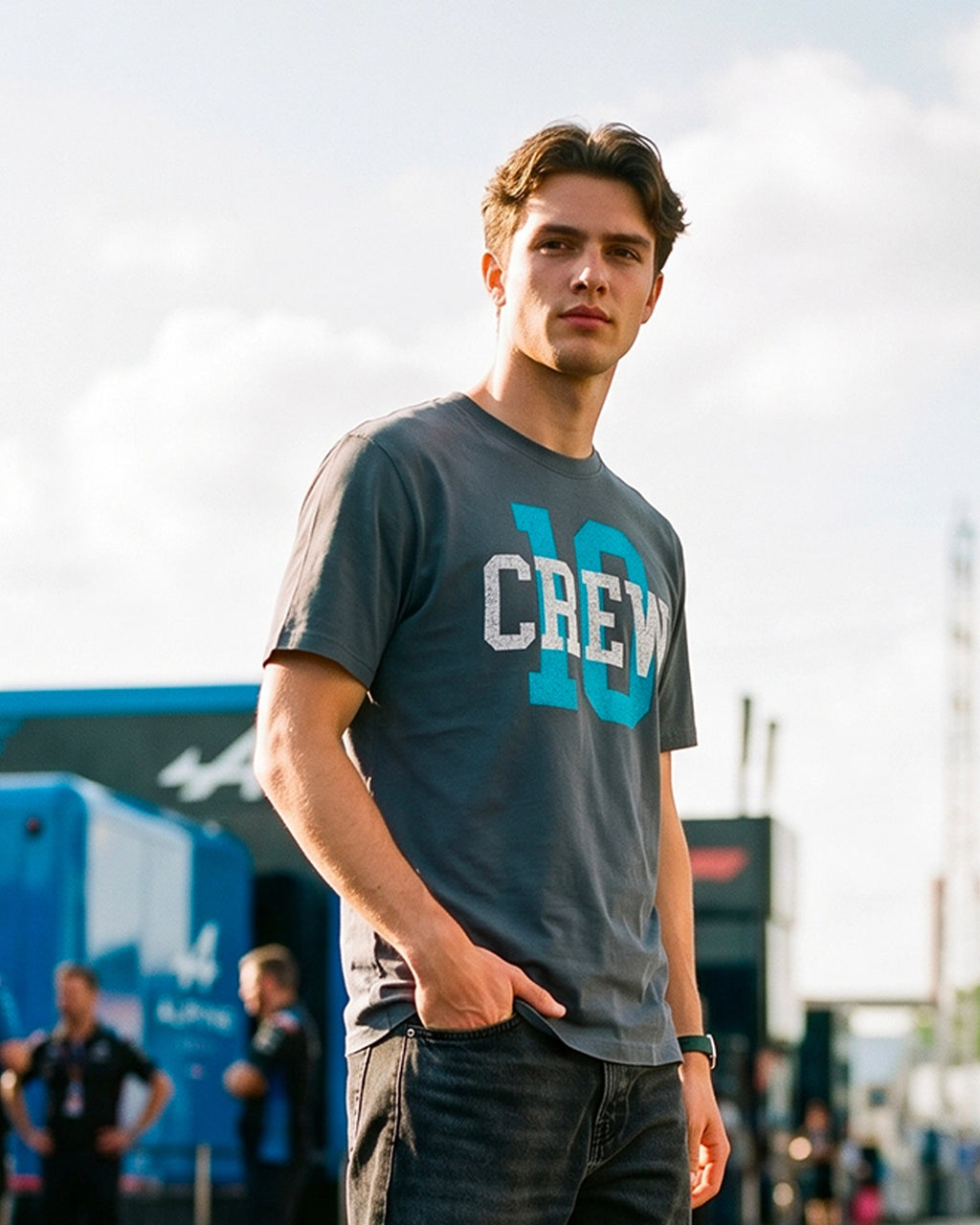 10 CREW TEE GREY