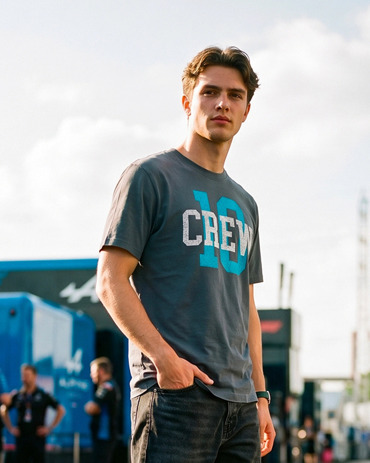 10 CREW TEE GREY