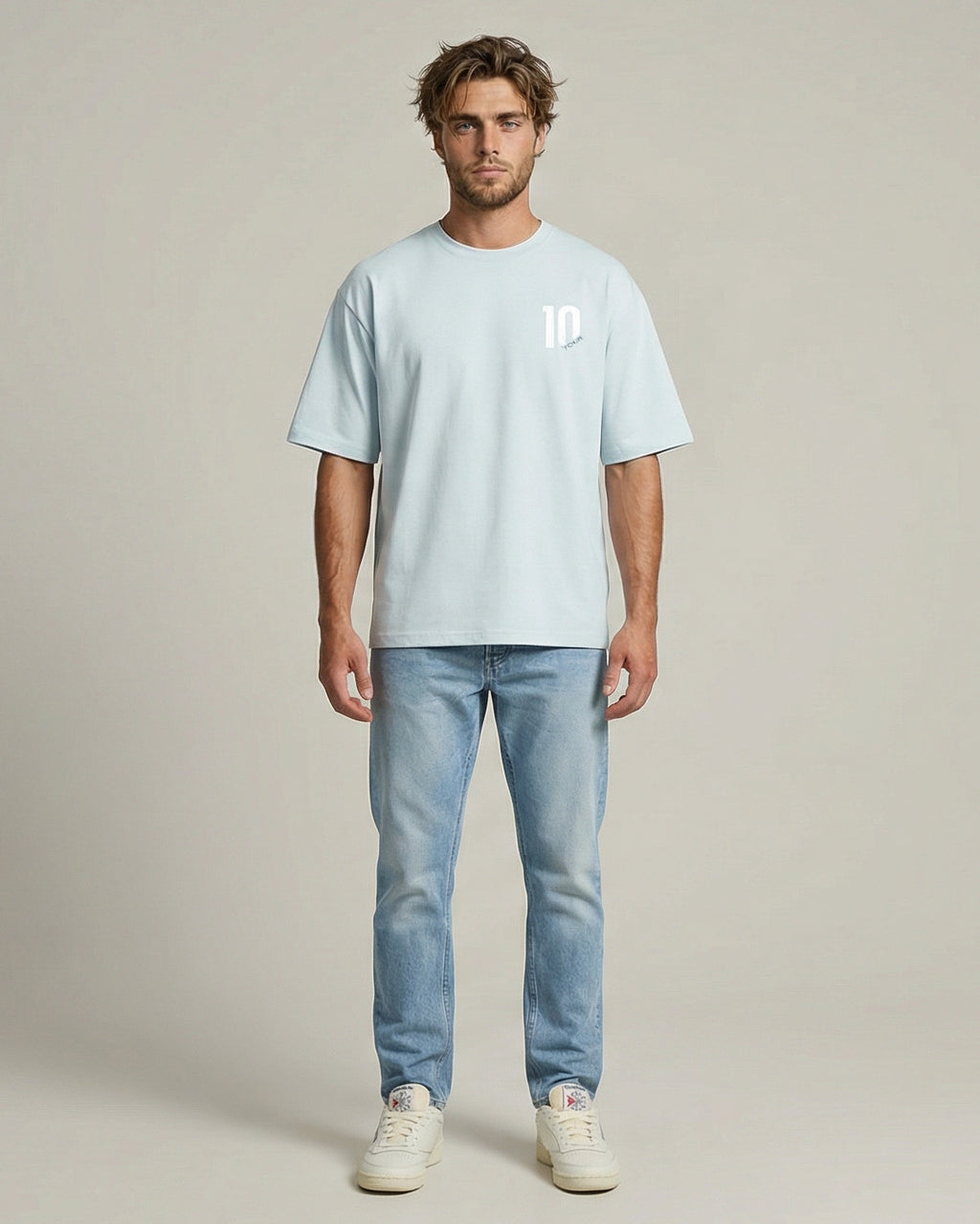 10 TOUR TEE LIGHT BLUE