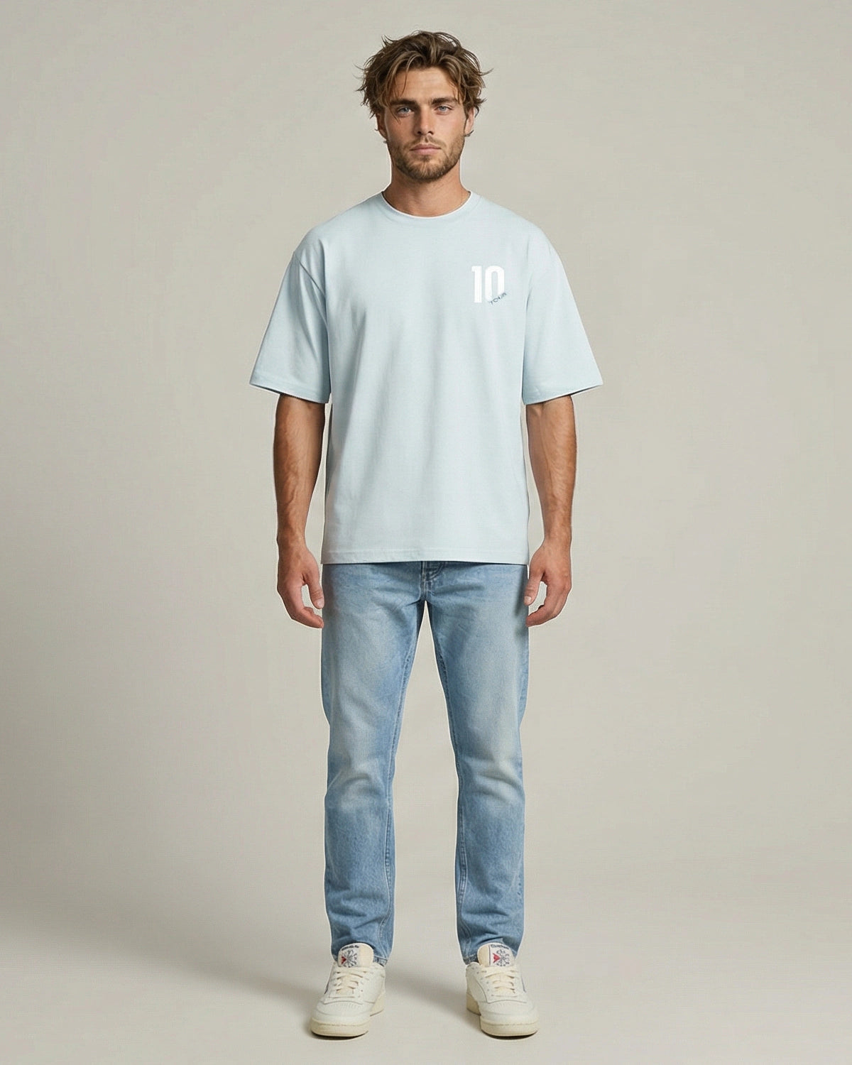 10 TOUR TEE LIGHT BLUE