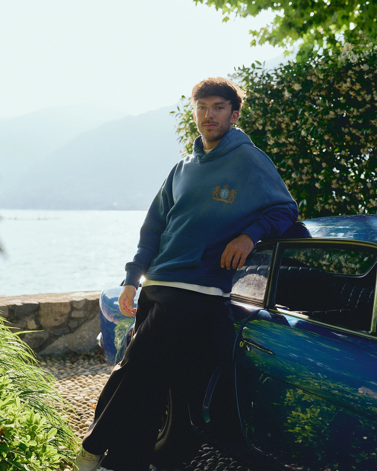 GASLY SUNFADED BLUE HOODIE