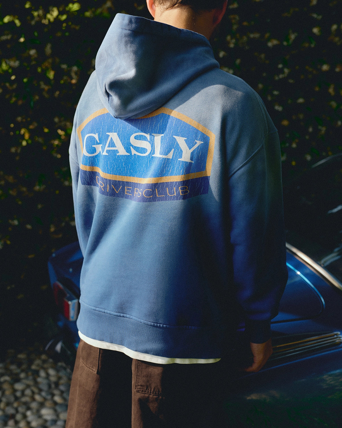GASLY SUNFADED BLUE HOODIE